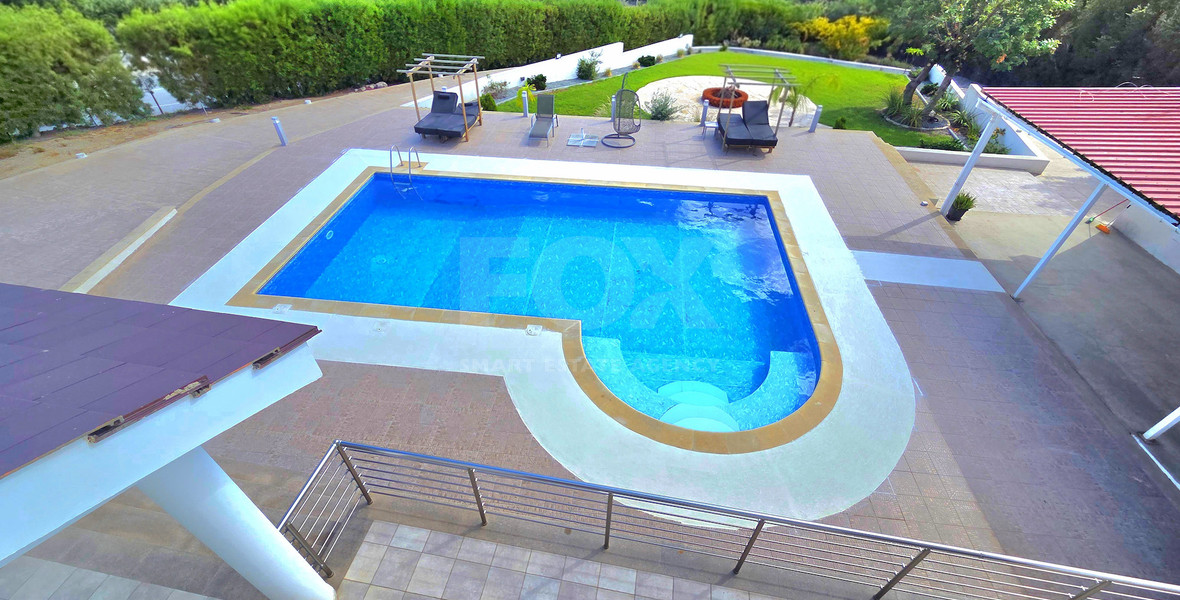 Private Five-Bedroom Villa with Separate Guest House, Swimming Pool and 2,400 m² Plot for Rent in Paramytha, Limassol, Near to the Heritage school