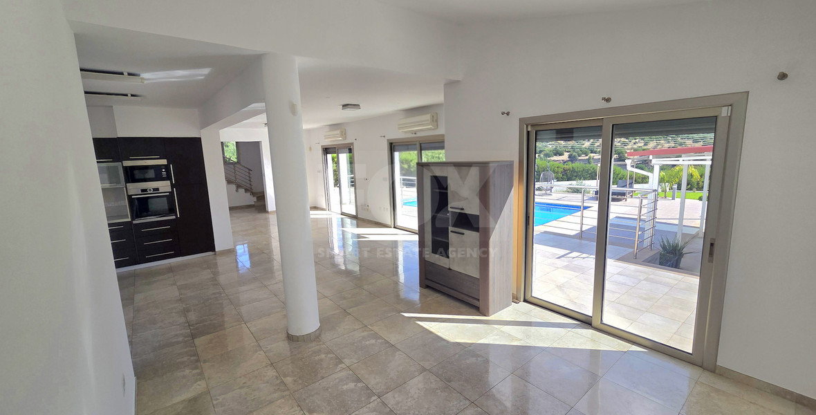 Private Five-Bedroom Villa with Separate Guest House, Swimming Pool and 2,400 m² Plot for Rent in Paramytha, Limassol, Near to the Heritage school