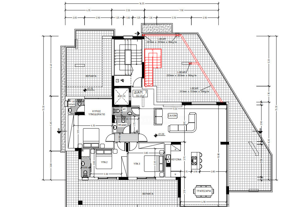 Luxury 3-Bedroom Penthouse for Sale in Columbia, Limassol – Private Pool & Panoramic Sea Views