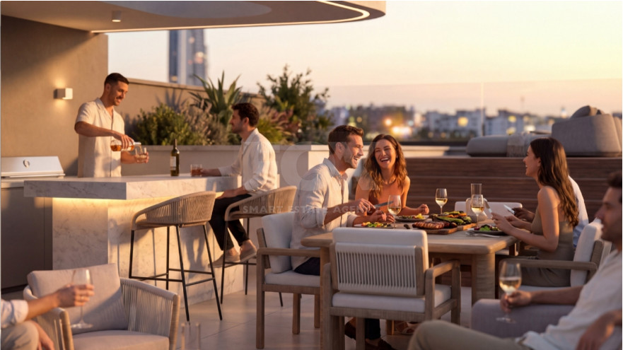 Exclusive 3-Bedroom Penthouse with Private Rooftop Pool in Germasogeia, Limassol