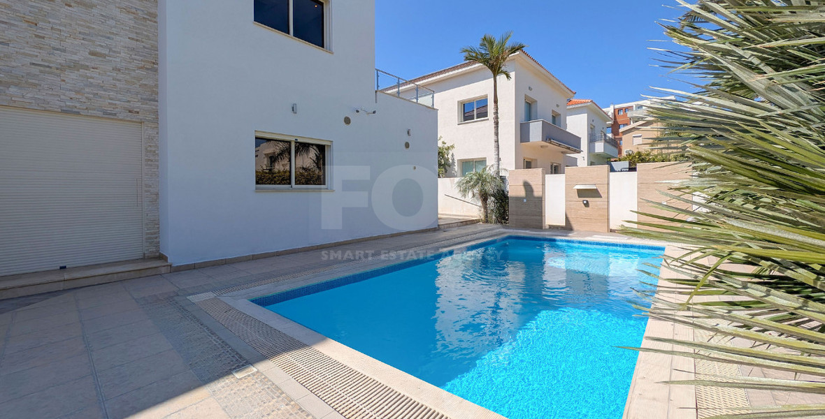 Elegant 4-Bedroom Home with Basement & Pool in Agios Athanasios, Limassol