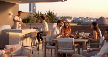Luxury 2-Bedroom Penthouse with Private Rooftop Pool in Germasogeia, Limassol