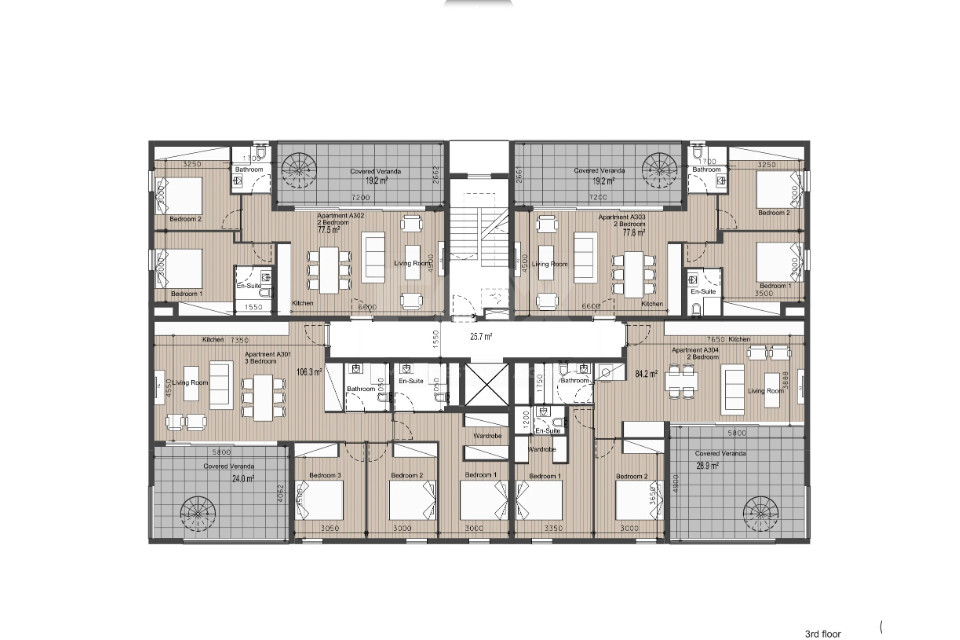 2-Bedroom Penthouse with Roof Garden for Sale in Germasogeia, Limassol, Cyprus