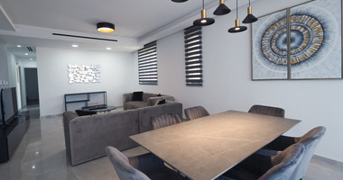 Luxury 3-Bedroom Penthouse with Private Roof Garden For Rent in Kapsalos, Limassol