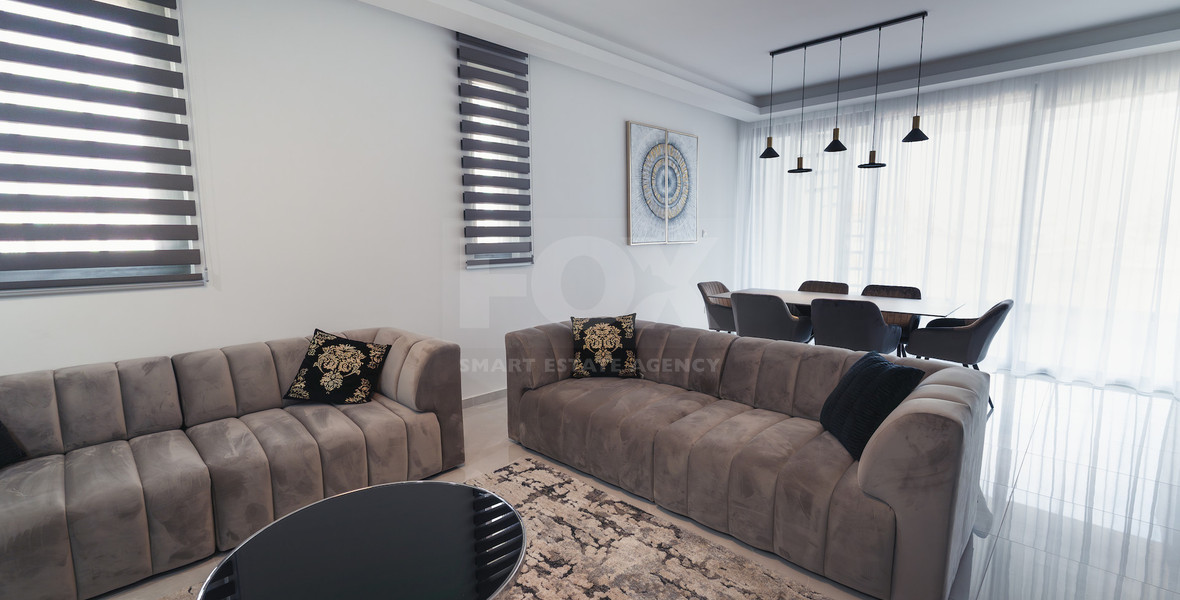 Luxury 3-Bedroom Penthouse with Private Roof Garden For Rent in Kapsalos, Limassol