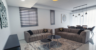 Luxury 3-Bedroom Penthouse with Private Roof Garden For Rent in Kapsalos, Limassol