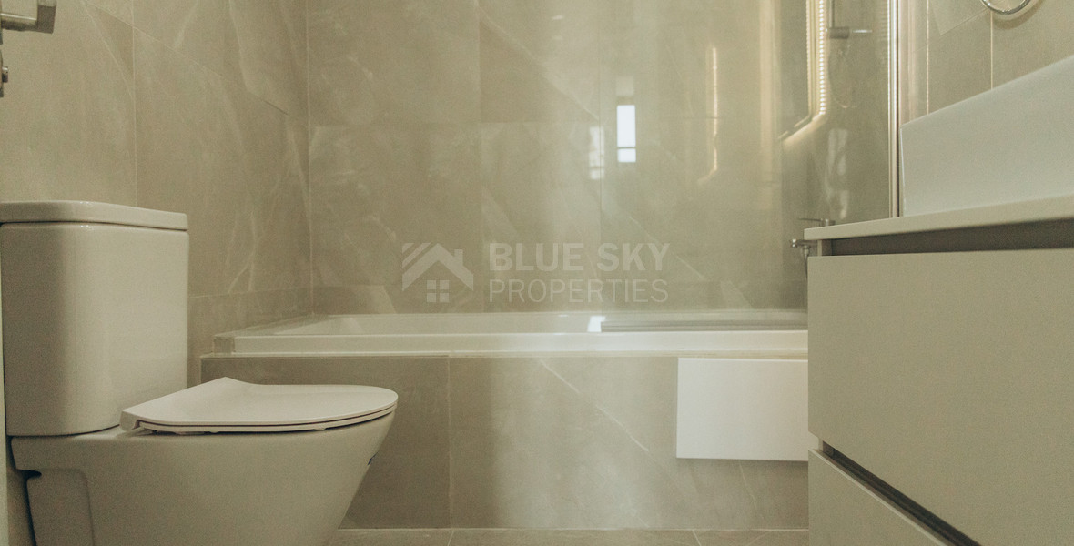 Luxury 3-Bedroom Penthouse with Private Roof Garden For Rent in Kapsalos, Limassol