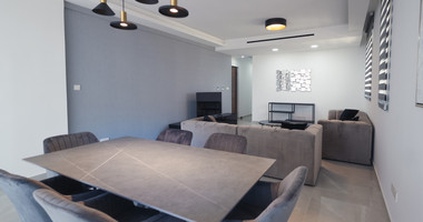 Luxury 3-Bedroom Penthouse with Private Roof Garden For Rent in Kapsalos, Limassol