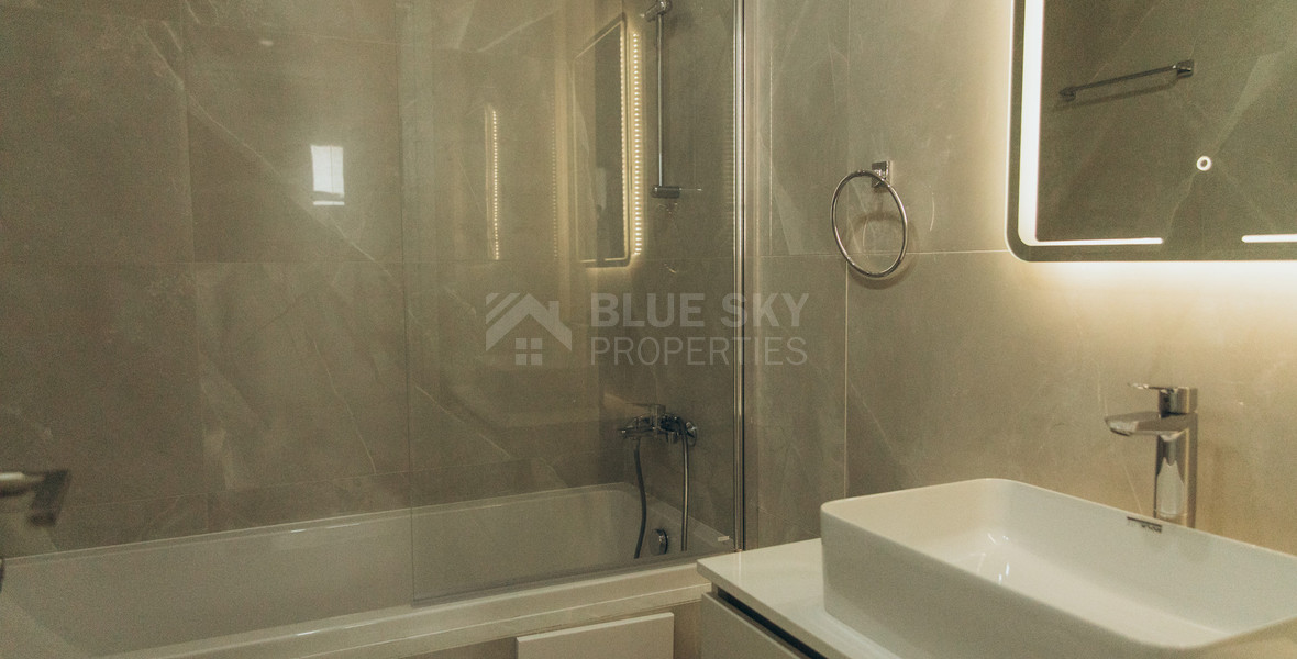Luxury 3-Bedroom Penthouse with Private Roof Garden For Rent in Kapsalos, Limassol