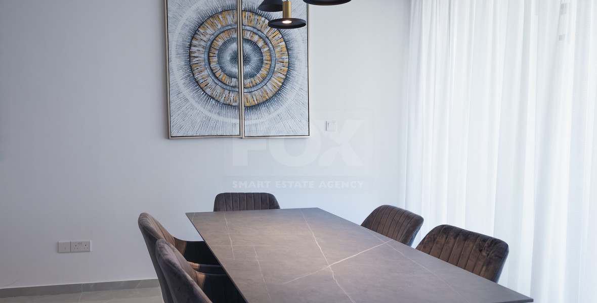 Luxury 3-Bedroom Penthouse with Private Roof Garden For Rent in Kapsalos, Limassol