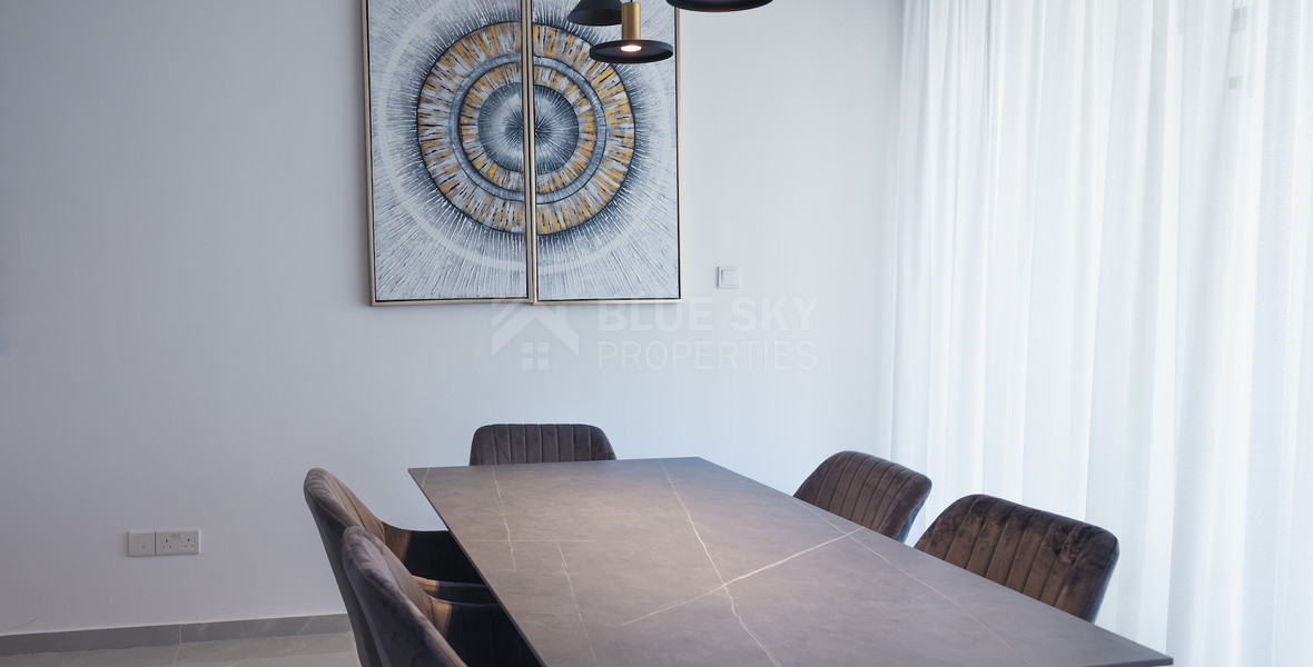 Luxury 3-Bedroom Penthouse with Private Roof Garden For Rent in Kapsalos, Limassol