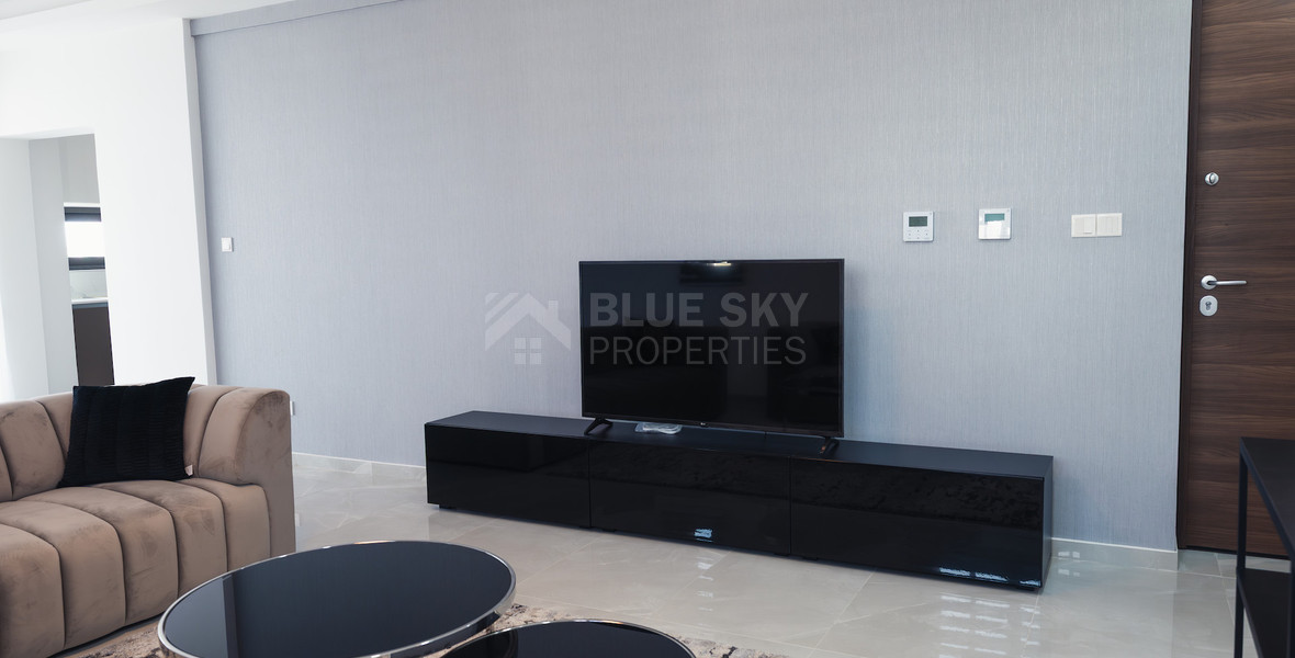Luxury 3-Bedroom Penthouse with Private Roof Garden For Rent in Kapsalos, Limassol