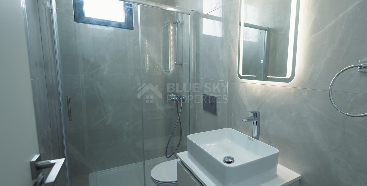 Luxury 3-Bedroom Penthouse with Private Roof Garden For Rent in Kapsalos, Limassol