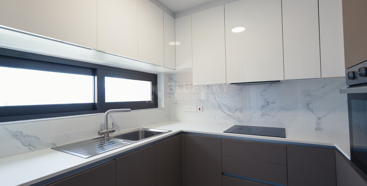 Luxury 3-Bedroom Penthouse with Private Roof Garden For Rent in Kapsalos, Limassol