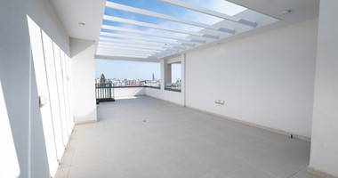 Luxury 3-Bedroom Penthouse with Private Roof Garden For Rent in Kapsalos, Limassol