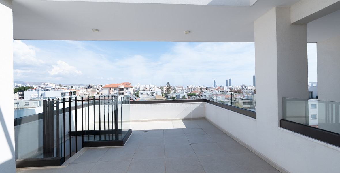 Luxury 3-Bedroom Penthouse with Private Roof Garden For Rent in Kapsalos, Limassol