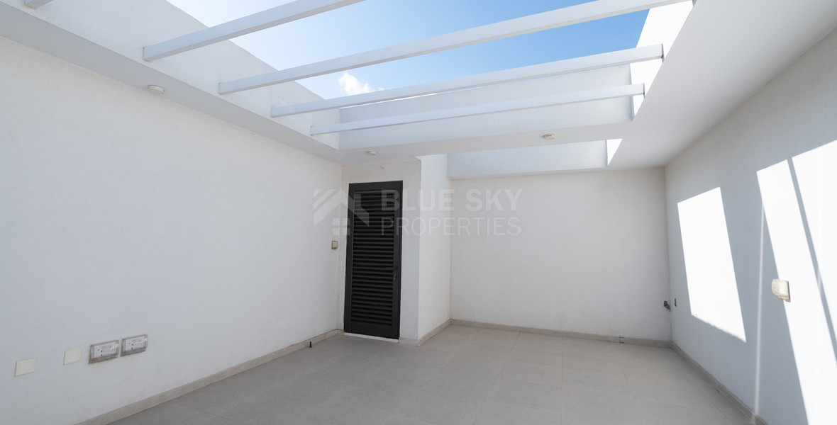 Luxury 3-Bedroom Penthouse with Private Roof Garden For Rent in Kapsalos, Limassol