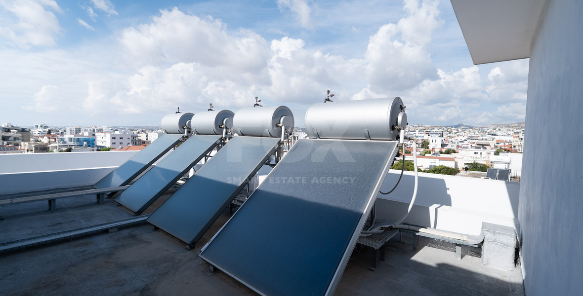 Luxury 3-Bedroom Penthouse with Private Roof Garden For Rent in Kapsalos, Limassol