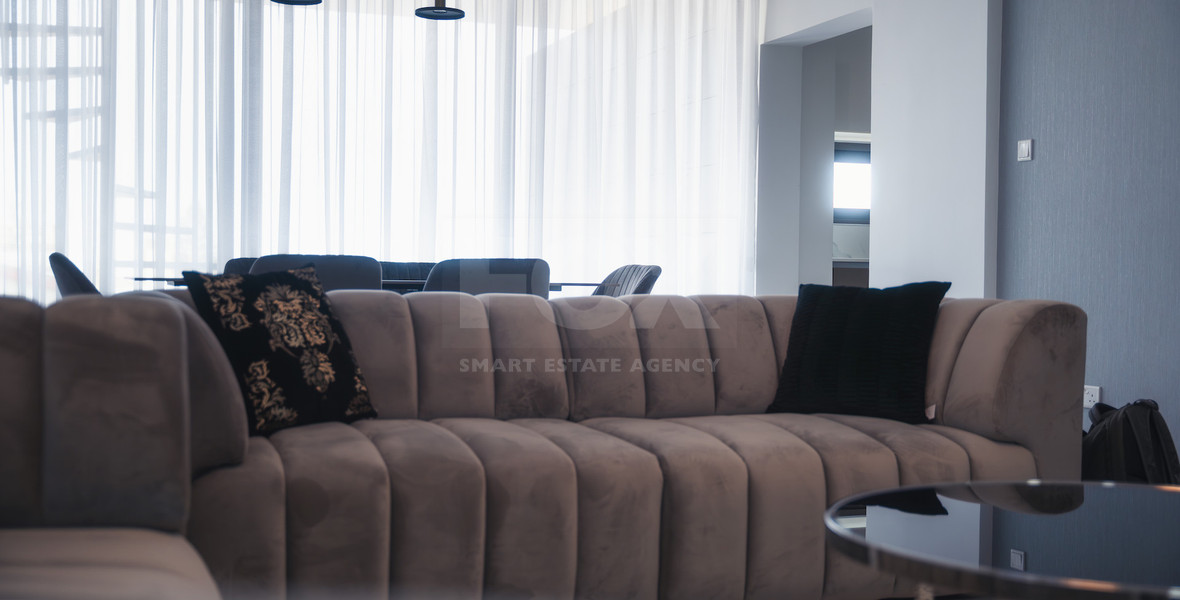 Luxury 3-Bedroom Penthouse with Private Roof Garden For Rent in Kapsalos, Limassol
