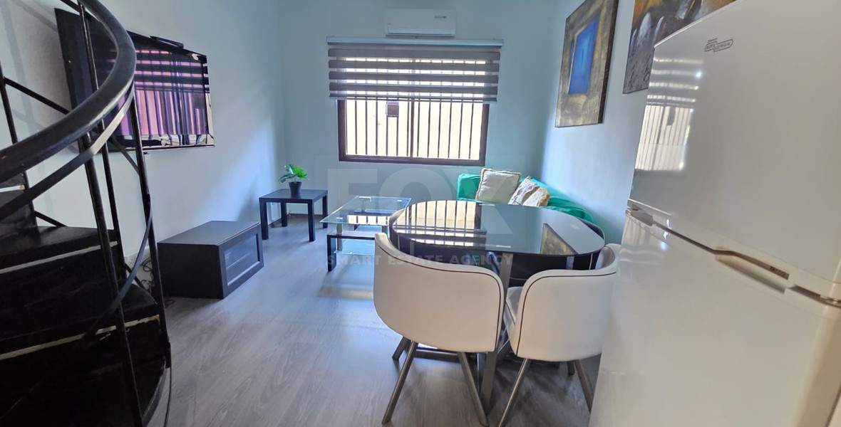 Spacious Furnished One-Bedroom Duplex Apartment for Rent – Dasoudi, Limassol