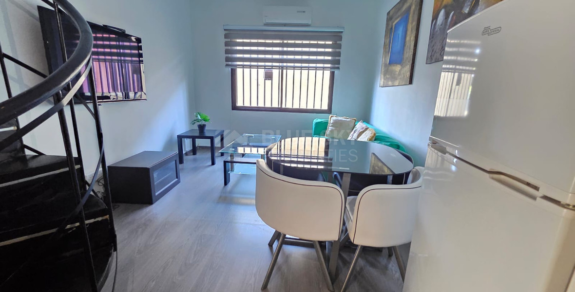 Spacious Furnished One-Bedroom Duplex Apartment for Rent – Dasoudi, Limassol