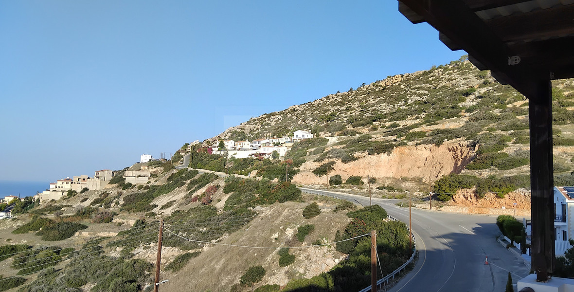 Panoramic Sea-View Two-Bed Peyia Apartment with Pool for rent