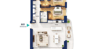 Premium Limassol Apartment with Three Bedrooms with Spacious Veranda For Sale in an Iconic Beachfront Development