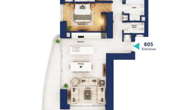 Luxury 3-Bedroom Apartment with Expansive 55 sqm Veranda For Sale in Limassol