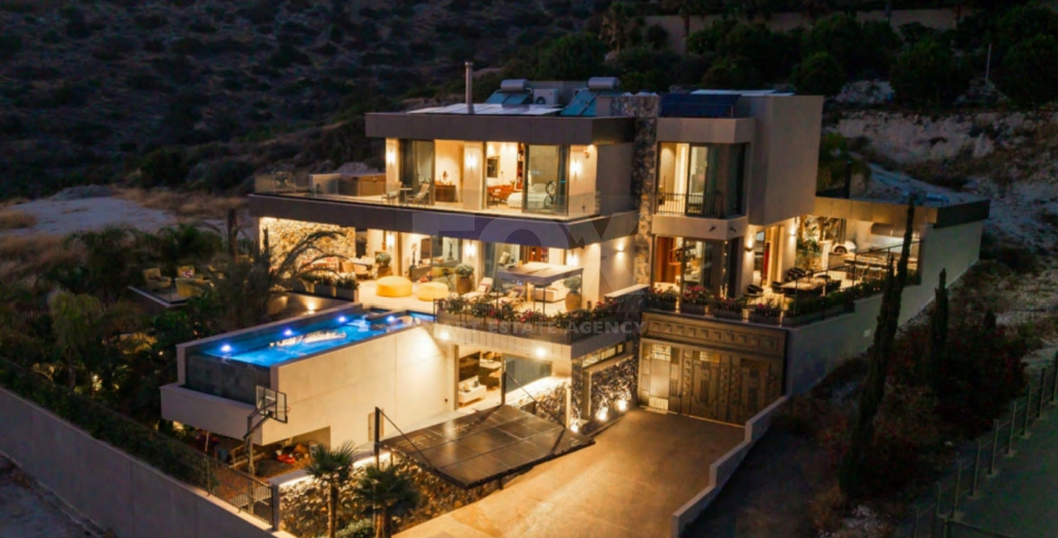 Luxury 5-Bedroom Villa for Sale in Parekklisia, Limassol – Private Pool, Spa & Panoramic Views