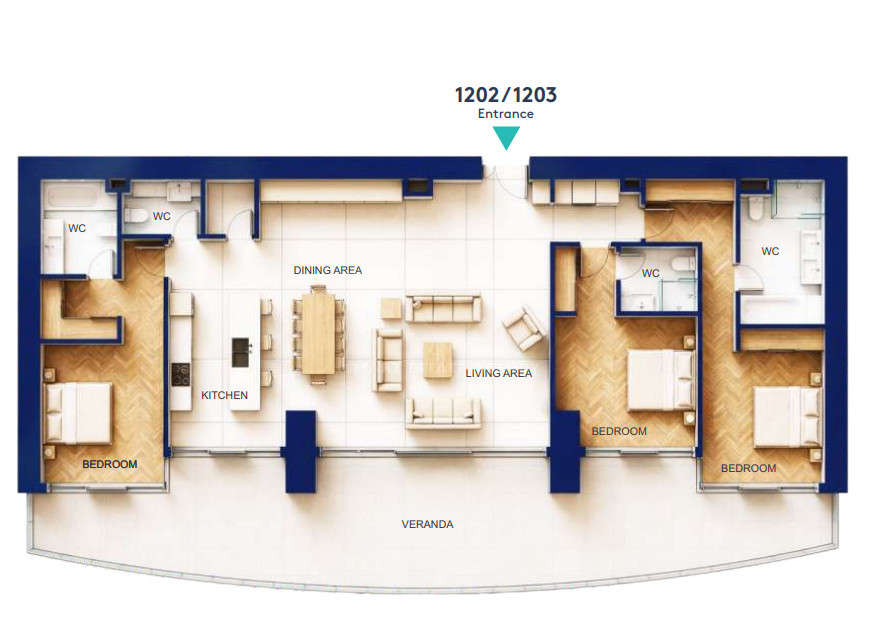 Exceptional 3-Bedroom Style Residence For Sale | 12th Floor | Limassol Seafront, Cyprus