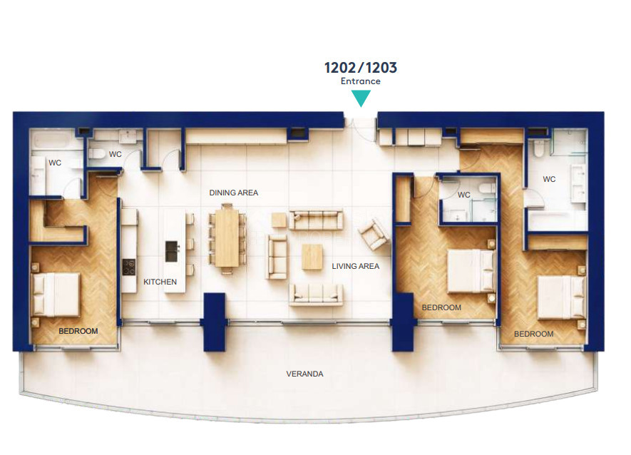Exceptional 3-Bedroom Style Residence For Sale | 12th Floor | Limassol Seafront, Cyprus