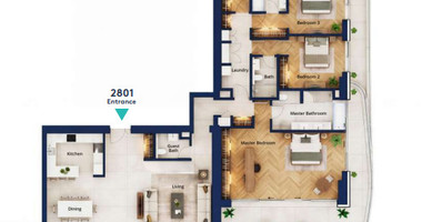 Ultra-Luxury 4-Bedroom Residence | 28th Floor  For Sale | Limassol Seafront, Cyprus