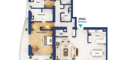 Amazing 3-Bedroom Residence | 28th Floor  For Sale | Limassol Seafront, Cyprus