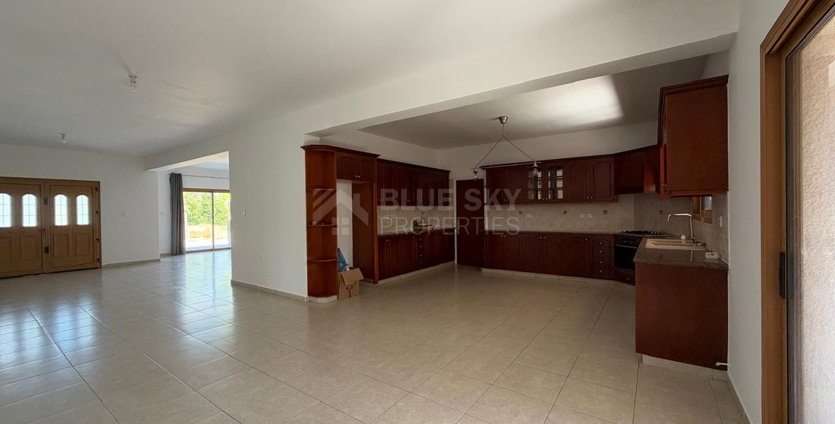 FOR RENT | Spacious Four-Bedroom Bungalow with Private Pool & Landscaped Garden in Parekklisia