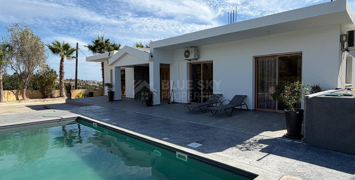 FOR RENT | Spacious Four-Bedroom Bungalow with Private Pool & Landscaped Garden in Parekklisia