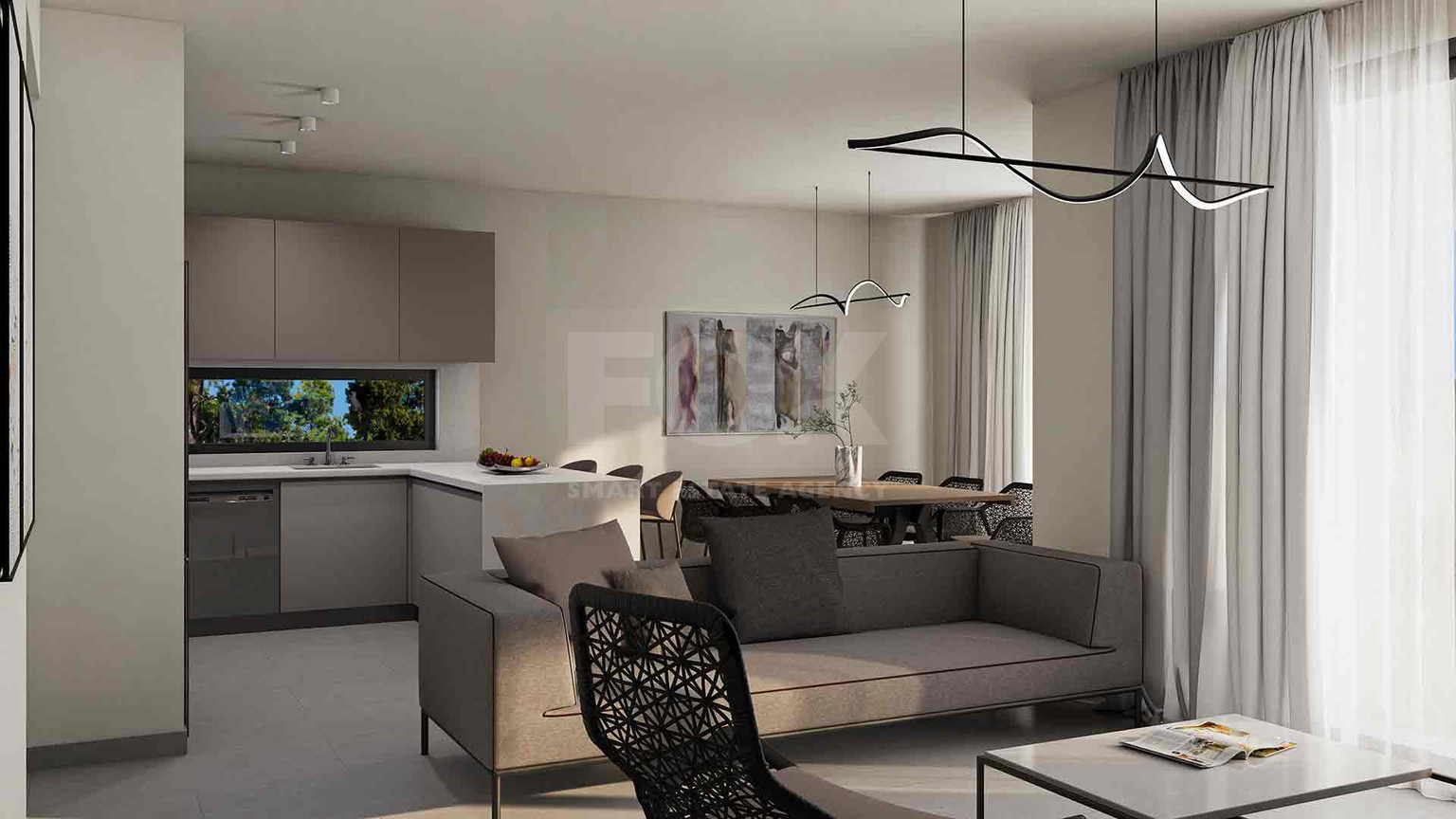 Spacious Modern three-Bed Apartment in Empa for Sale