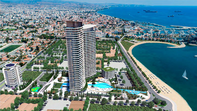 Exclusive Listing: 16th-Floor Luxury Seafront Apartment Near Limassol Marina