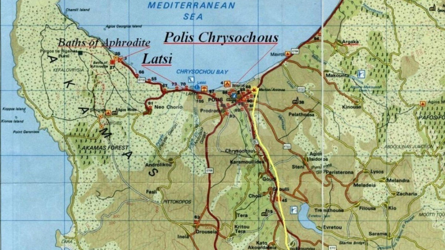 Land For Sale In Theletra Paphos Cyprus