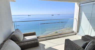 Luxury Beachfront Penthouse with Private Roof Garden in Limassol Sea Front
