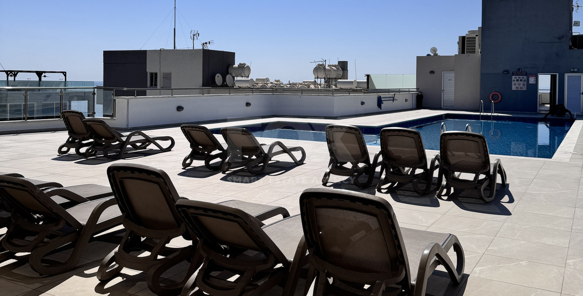 Luxury Beachfront Penthouse with Private Roof Garden in Limassol Sea Front