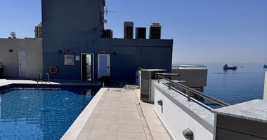 Luxury Beachfront Penthouse with Private Roof Garden in Limassol Sea Front