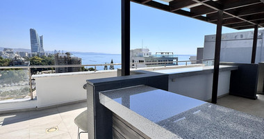 Luxury Beachfront Penthouse with Private Roof Garden in Limassol Sea Front