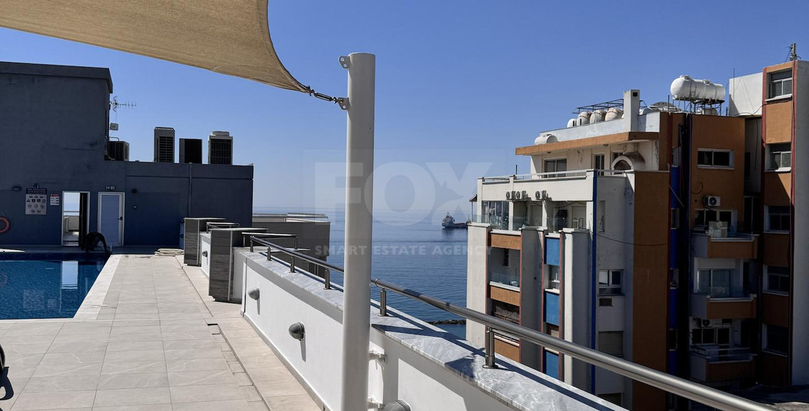 Luxury Beachfront Penthouse with Private Roof Garden in Limassol Sea Front
