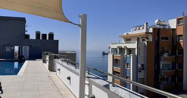 Luxury Beachfront Penthouse with Private Roof Garden in Limassol Sea Front
