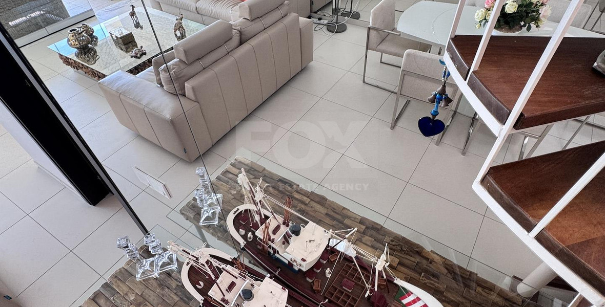 Luxury Beachfront Penthouse with Private Roof Garden in Limassol Sea Front