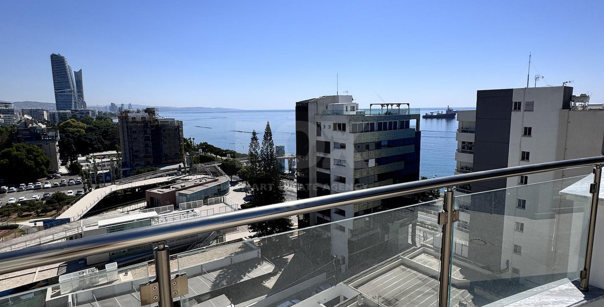 Luxury Beachfront Penthouse with Private Roof Garden in Limassol Sea Front