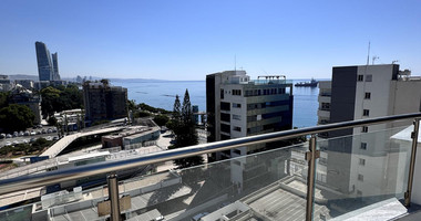 Luxury Beachfront Penthouse with Private Roof Garden in Limassol Sea Front