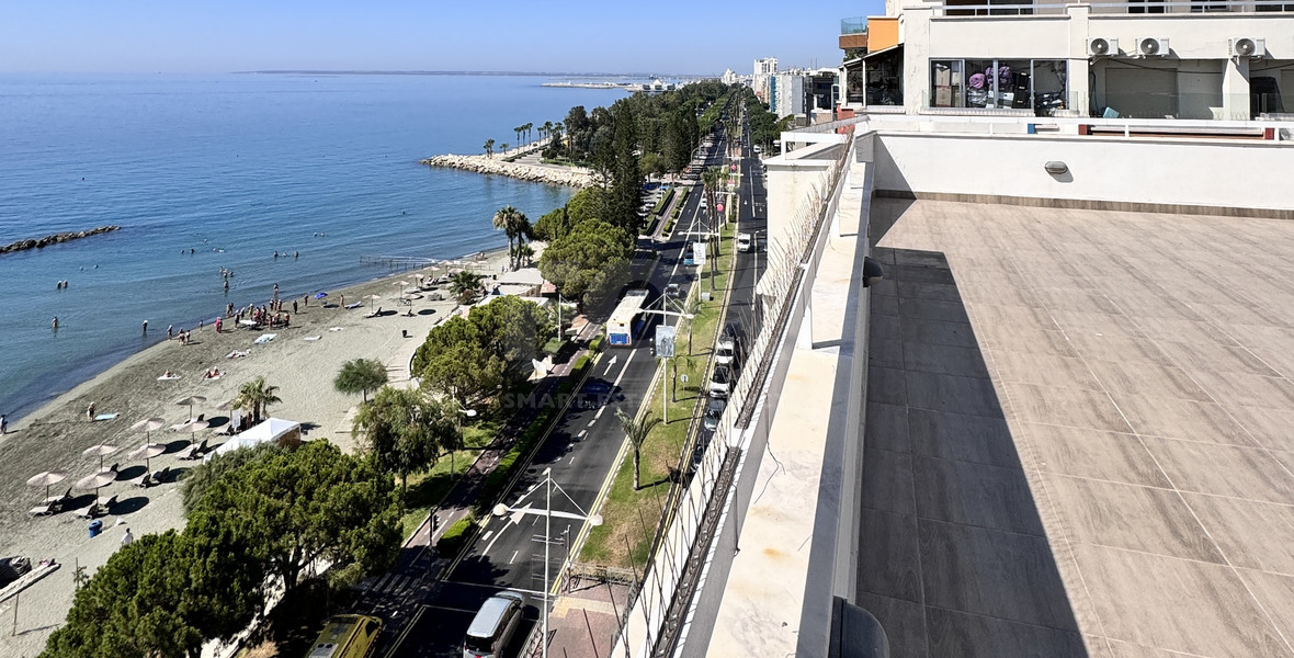 Luxury Beachfront Penthouse with Private Roof Garden in Limassol Sea Front