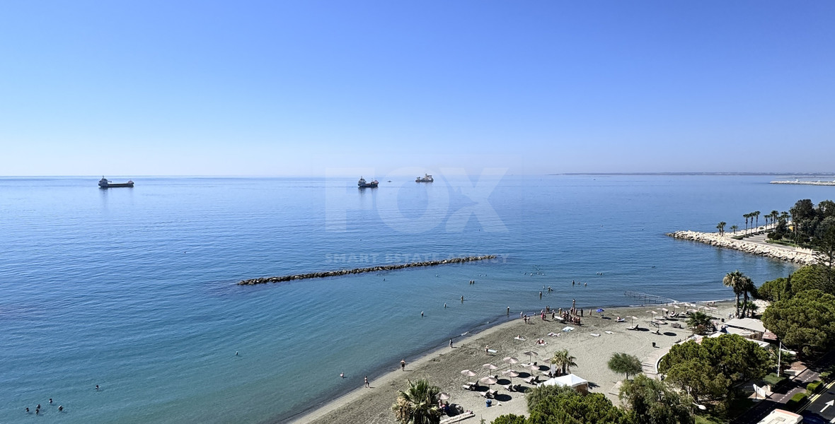 Luxury Beachfront Penthouse with Private Roof Garden in Limassol Sea Front
