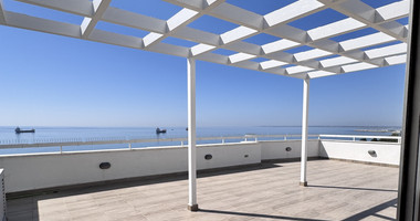 Luxury Beachfront Penthouse with Private Roof Garden in Limassol Sea Front